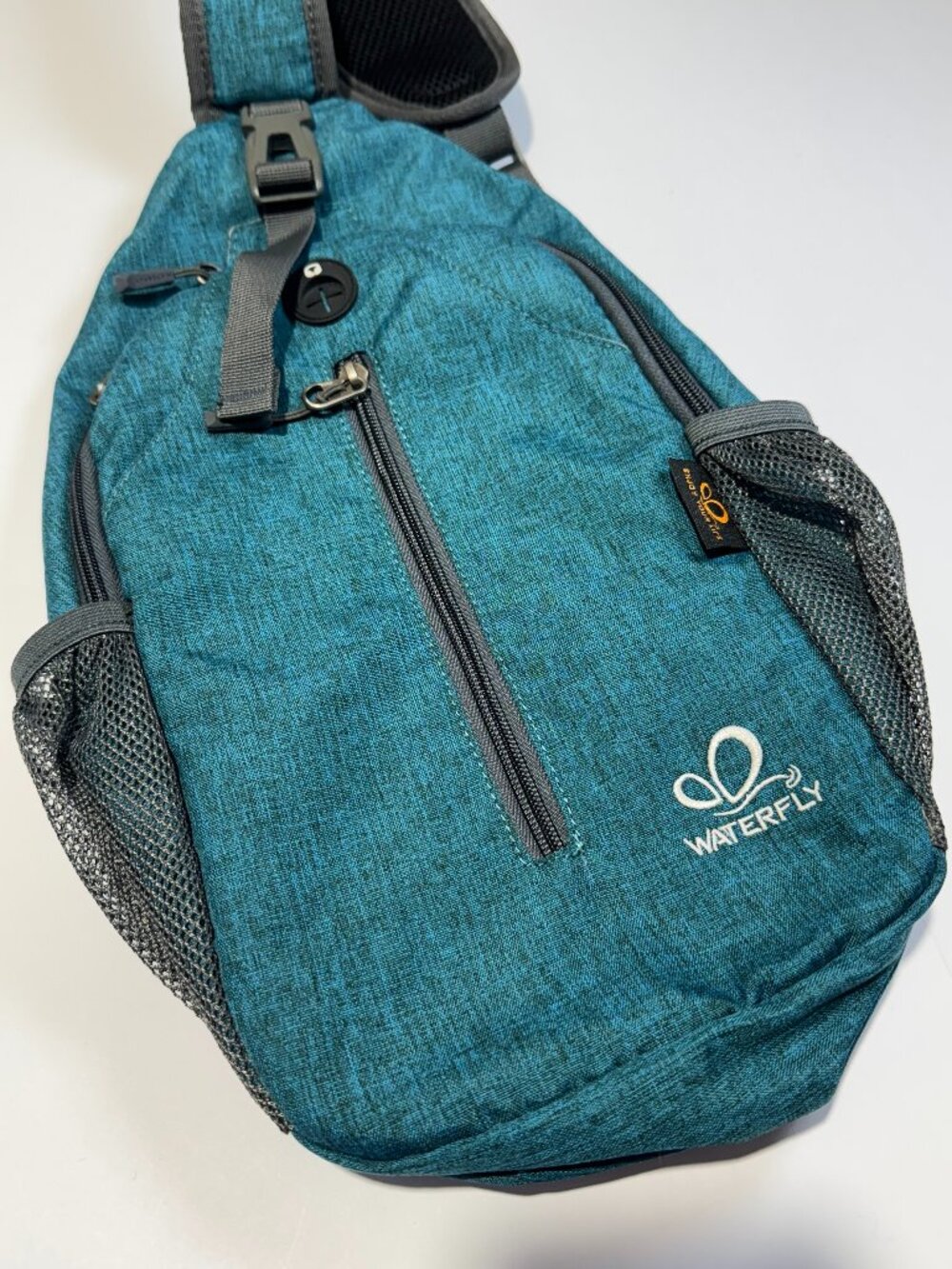 WATERFLY Urban Elite 2.0 Ultralight Crossbody Bag Teal Sling Hiking Daypack